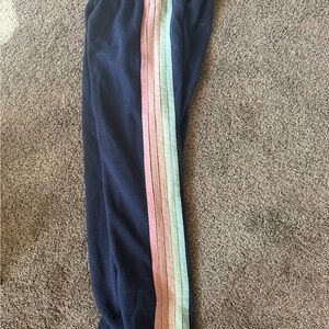 Aviator Nation Navy with 5 Pastel stripes- XS Excellent Condition